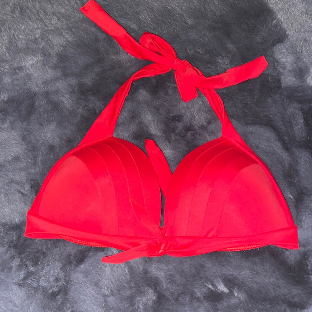 Red bikini top